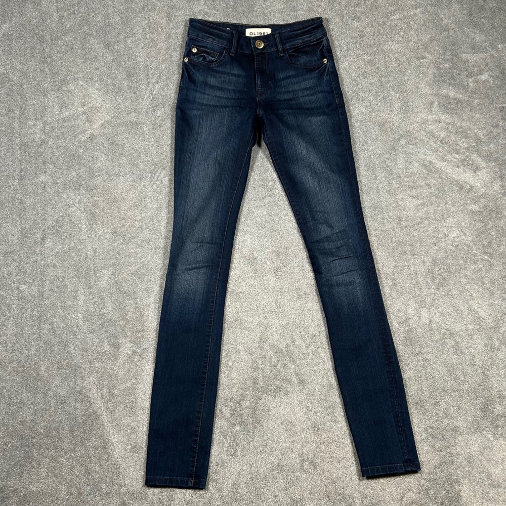 DL1961 Danny Instasculpt Supermodel Skinny Jeans Moscow Dark Wash Blue 25x31